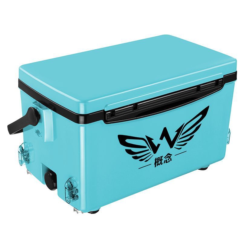 Blue (assembled) nudity box + fish rack + cannon rack + bait frame + bait plate